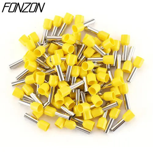100PCS/pack insulated wire crimp terminals E0508 1008 1508 7508 2508 tubular pressure wire ferrule connectors pin-type connector - Image 6