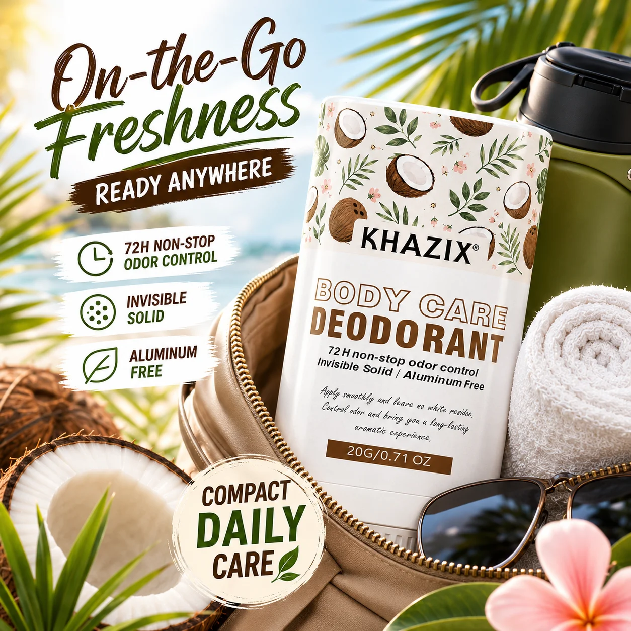 Deodorante stick per ascelle | Formula a doppia azione contro gli odori | Burro di Karité e Oli Essenziali Infusi | Freschezza Delicata e Duratura. Bo - immagine 5