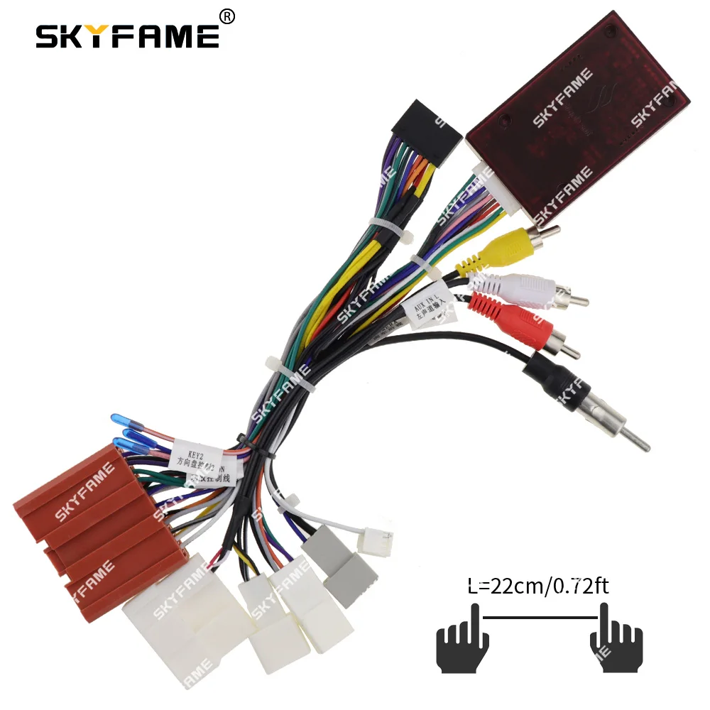 SKYFAME Car 16PIN Android Wire Harness Adapter Canbus Box Decoder car wire cable adapter For Mazda 6 Atenza CX-5 CX5 MZ-SS-07A