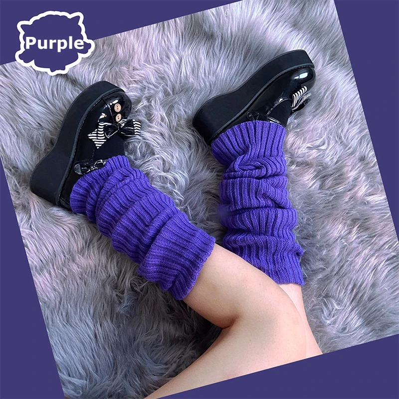 Psyqtsuary 1 paar lange beenwarmers Kawaii Y2k Japanse Lolita