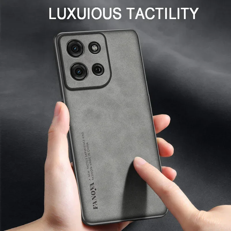 Luxury Sheepskin Leather Phone Case - Premium PU Protection Cover