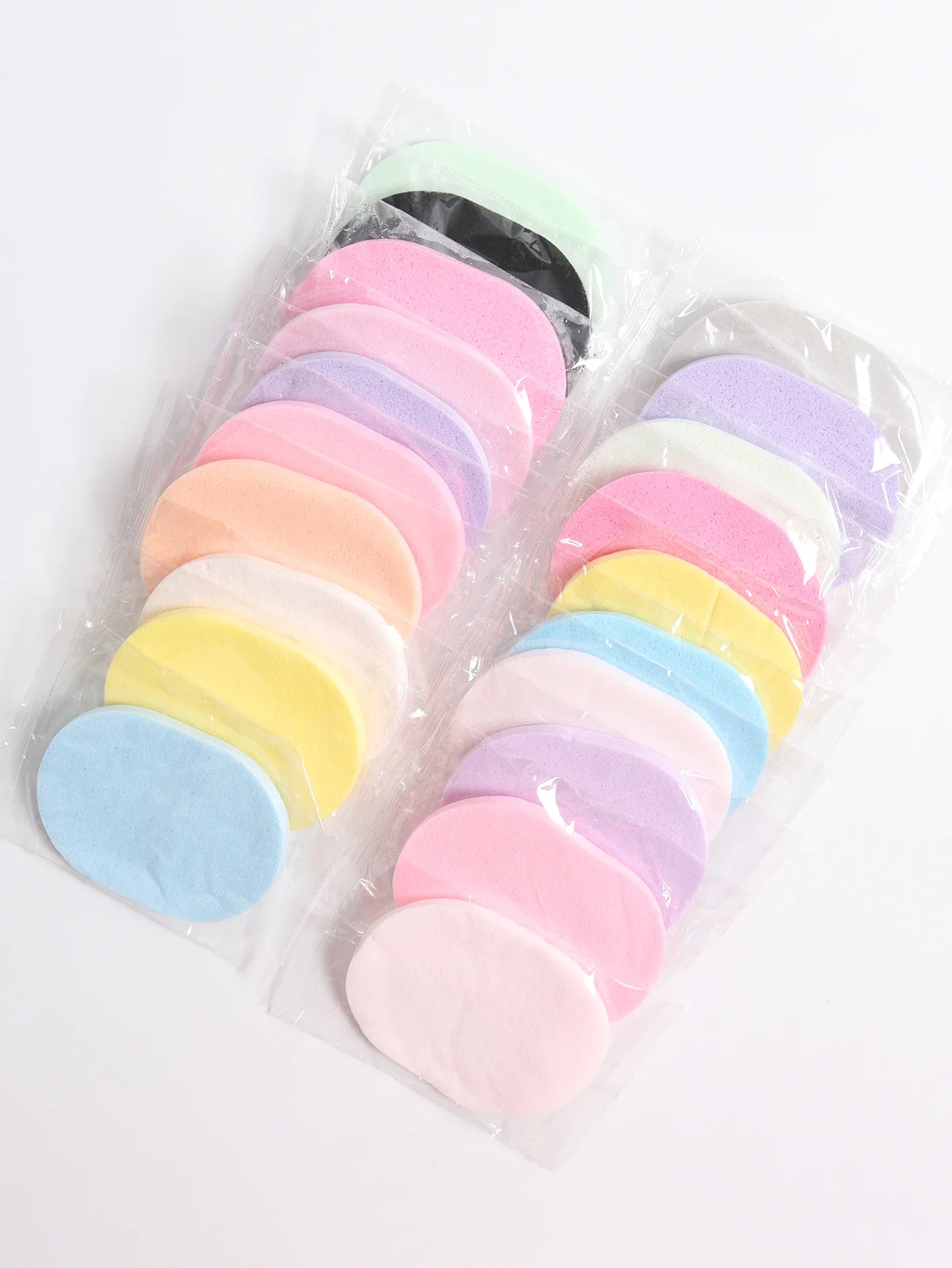 Description Picture 6 of item10 Pieces of Random Color and Shape Face Wash The Face Sponge Scrub Exfoliating Facial Pad Is a Reusable Makeup Remover Suitabl