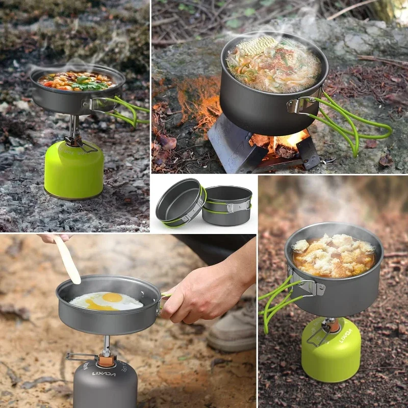 Portable Aluminum Camping Cookware Set – Outdoor Kitchenware & Picnic Essentials