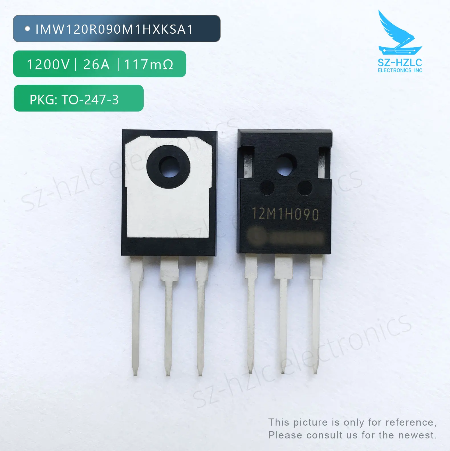 

IMW120R090M1HXKSA1 Sic Mos n-ch 1202V 26A TO247-3