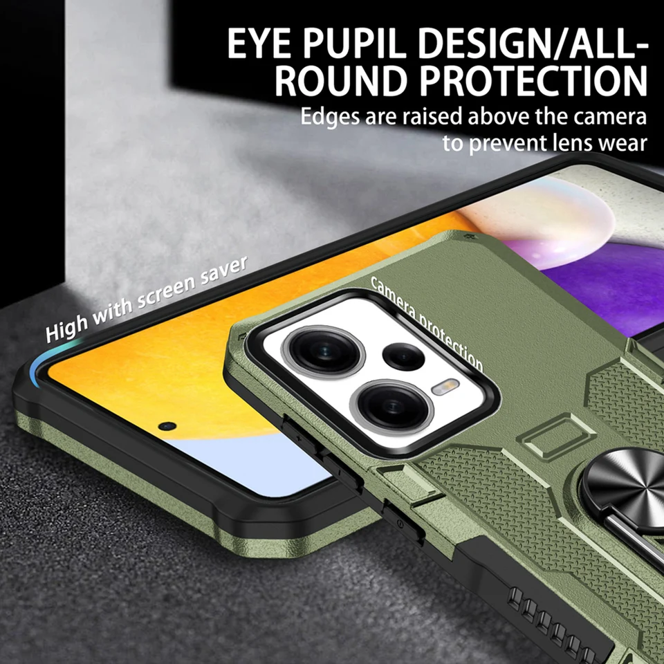 Custodia SEAHAI Per Xiaomi Poco X5 Pro 5G – Silicone TPU Con Anello Supporto 360°, Design Astronauta Rosa - 3