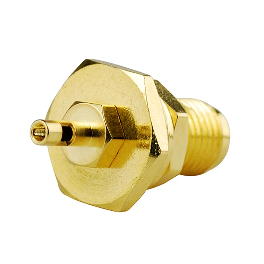 Superbat 10pcs SMA Female Bulkhead O-ring Cable Mount RF Coaxial Connector for 1.13mm,1.37mm Cable - Bulkhead Mount