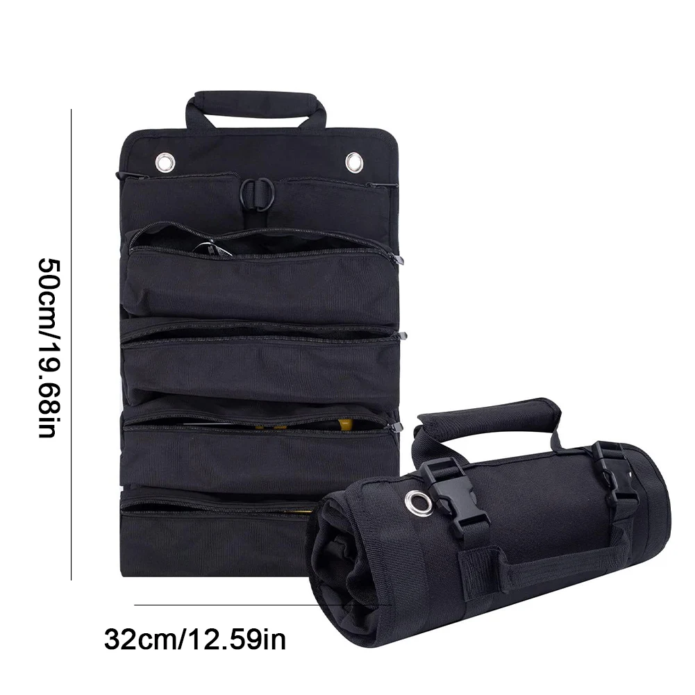 Roll Up Tool Kit Tool Roll Up Bag Oxford Cloth Portable Multi