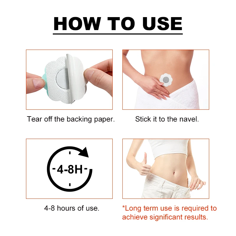 8-24PCS Weight Management Patches Body Shaping Slimming Burning Fat Improve Stomach Belly Ensure Lasting Weight Loss Results