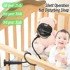 Portable Desktop Clip Fan with Flexibly Adjustable Bracket USB Electric Home Office Cooling Ventilator Quiet 3 Speed Strong Wind 3