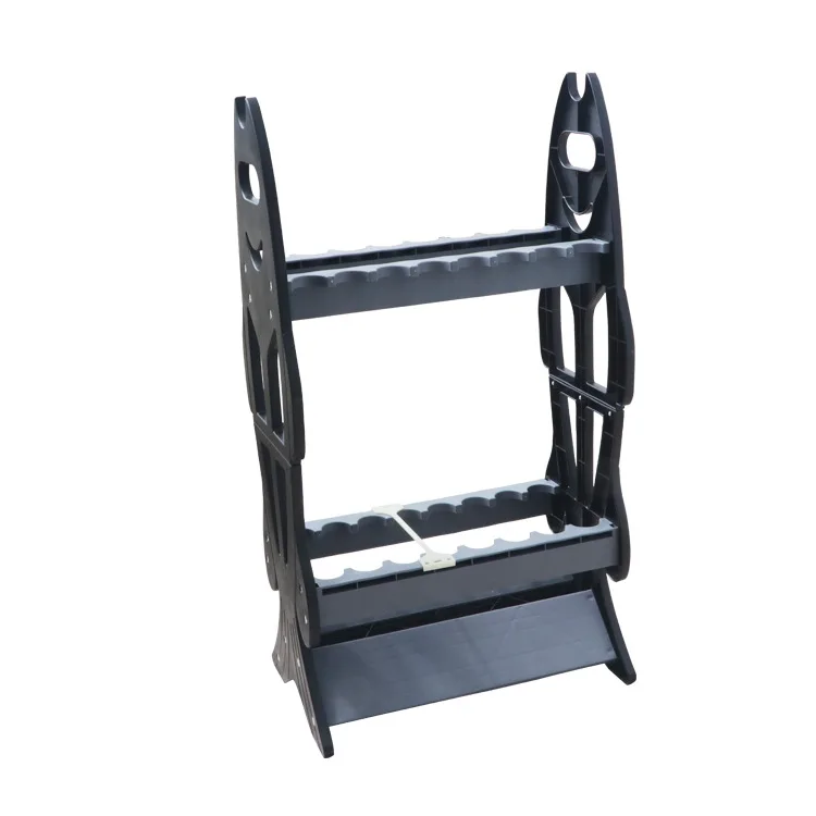 16 Rod Storage Single Or Double Sided ABS plastic Easy Assemble Rod Holder Stand Display Fishing Rack