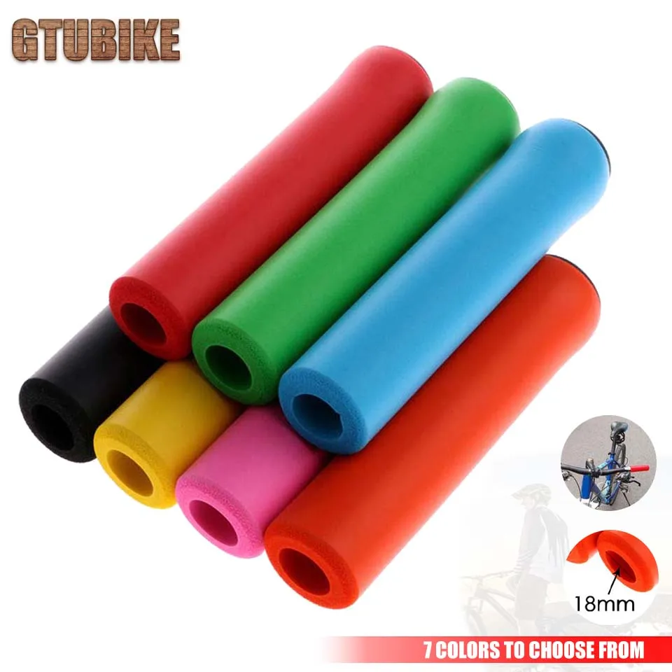 2Pc/1pair Anti-Slip Sponge Bicycle Handle Grips Bike Racing Bicycle Motorcycle Handle Bar Foam Sponge Grips Cycling Parts