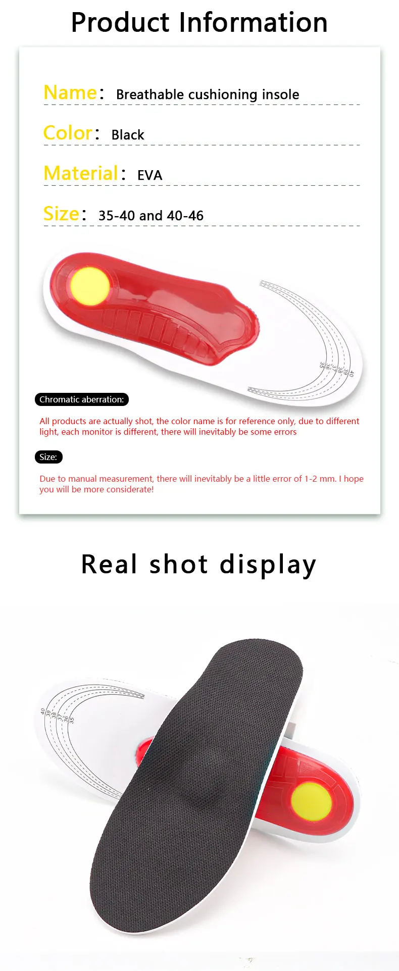 1 pereche branț ortopedic pentru picior plat Suport arc pentru fasciita plantară Pantofi branțuri bărbați femei EVA absorbant șoc anti-alunecare_voghion.com