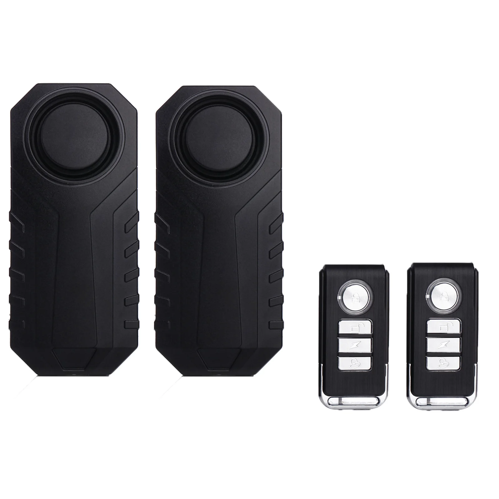 

YASONG Bike Alarm with Remote 113dB Loud Anti Theft Bicycle Alarm Wireless Vibration Vehicle Security Alarm System 2 Pack