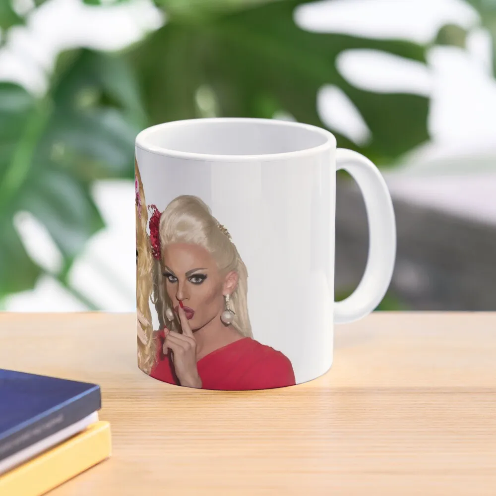 

Shh - Trixie and Katya Coffee Mug Thermo Cups To Carry Thermal Cups Mug