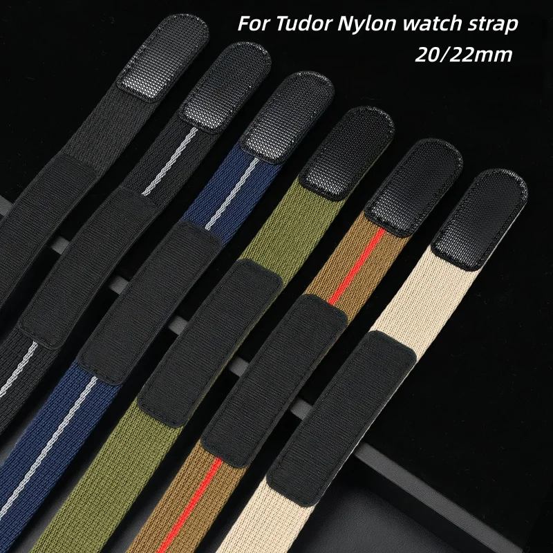 Versatile Nylon Hook and Loop Watch Strap - Unisex NATO Style 20mm 22mm