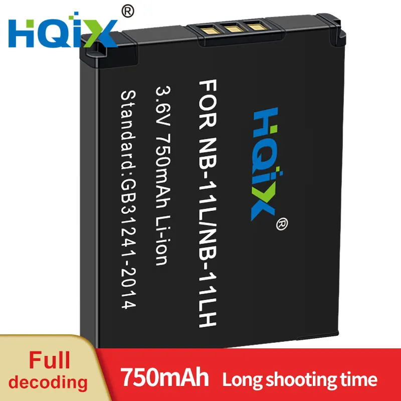 Hqix Per Canon Powershot Sx400 Sx410 A2300 A2400 A2600 A3400 A3500 A4000 È Ixy190 200 210 650 Macchina Fotografica Nb-11L Caricatore Di Batteria