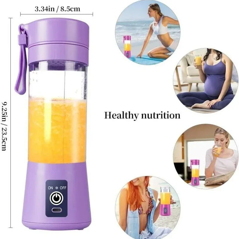 Portable Mini Electric Juicer USB Charging Fruit Orange Lemon Blender Smoothie Milkshake Maker Kitchen Automatic Fresh Squeezer