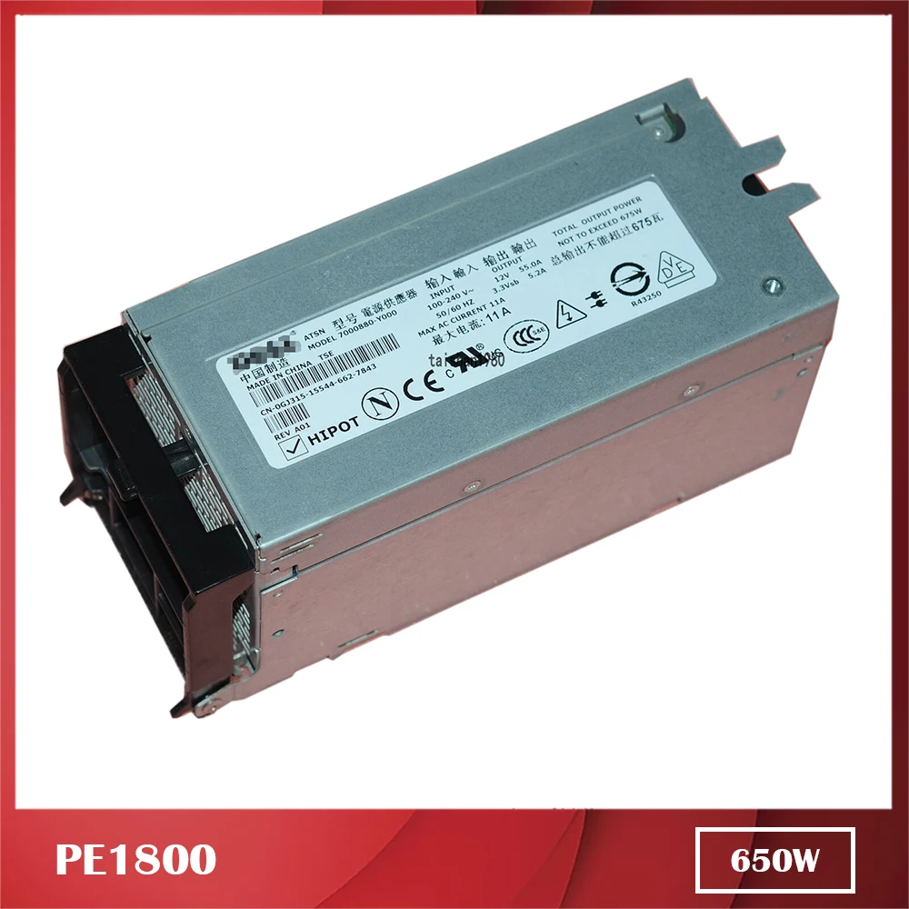 

For DELL Server Power Supply PE1800 DPS-650BB A 0FD732 P2591 KD045 650W Test Delivery