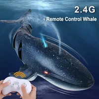 2025 New Remote Control Whale Toy Remote Control Whale Shark 2.4G Water Spray Simulation Model Whale Children's Toy Gift 1