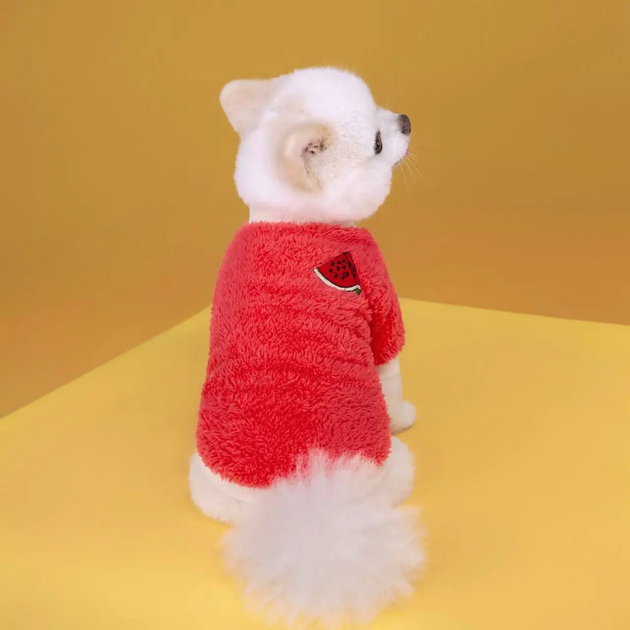 Soft Fleece Pet Clothes Small Dogs Winter Warm Vest Rainbow Striped Puppy Cats Chihuahua Poodle Shih Tzu Coats
