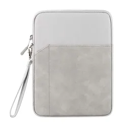 Waterproof Carry Bag with Velvet Lining and Anti - Drop Bumper for 8.68inch Tab (Light Gray)