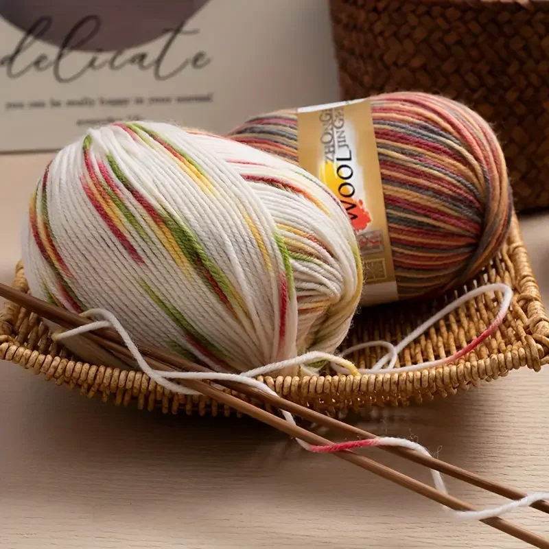 5 balls/500g Wool Roll For Handcrafted Scarf Sweater