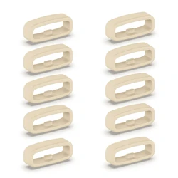 Rubber Silicone Watch Band Keeper Loop - Multi-Size Strap Holder for Smartwatch Accessories (10-Pack) (Star Color)
