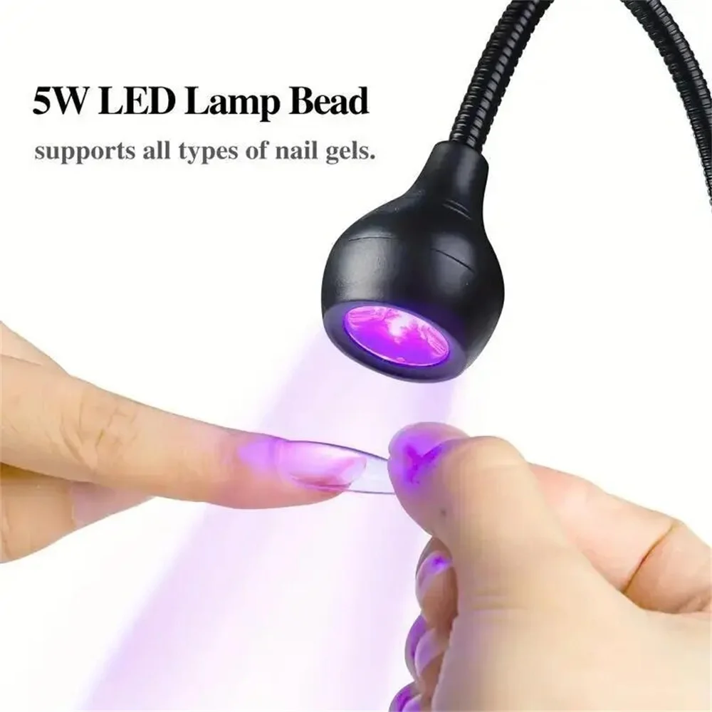 Nail Lamp LED Portable Nail Dryer With Clip Dryer Lamps NailsLamp For Gel Polish Professional Nails Art Tools Home Salon Manicur Nail Art Tools Nail Dryer