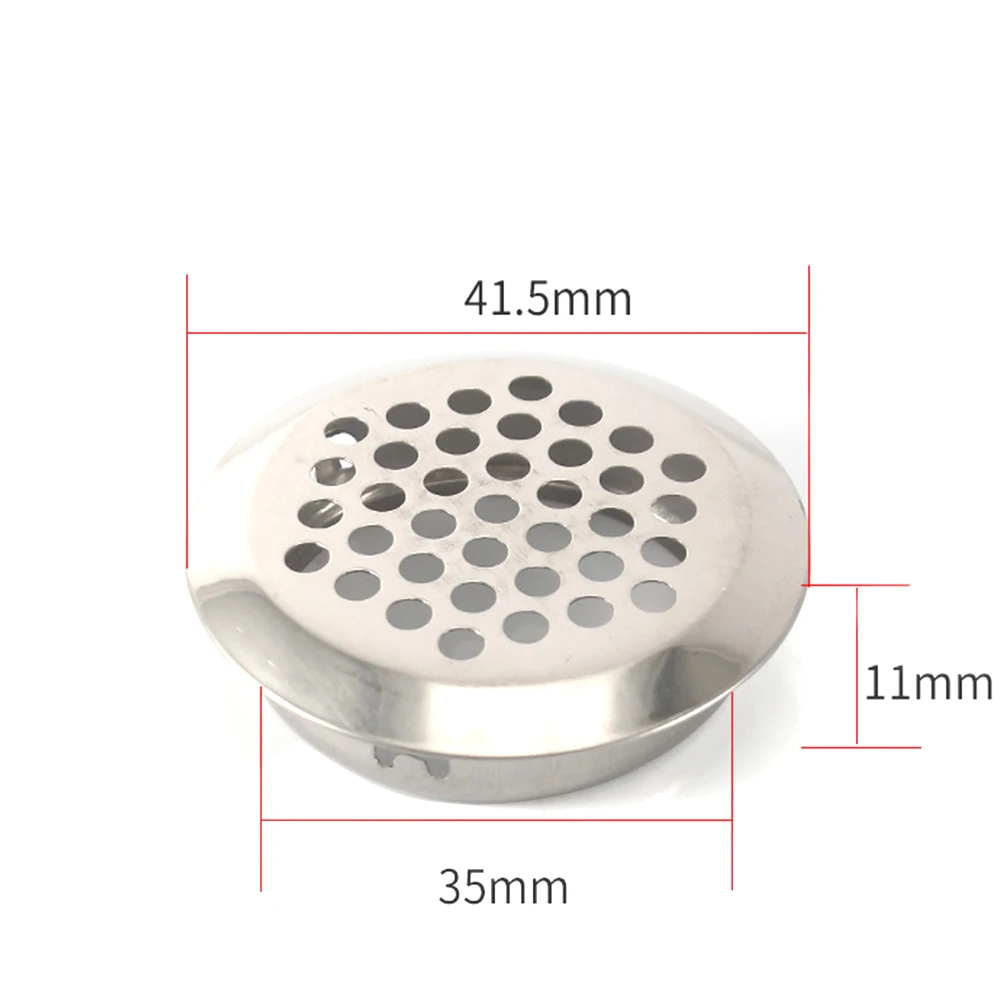 

New Practical Air Vent Holes Exhaust Grille Dustproof Wardrobe Windproof Breathable Stainless Steel Ventilation Plug