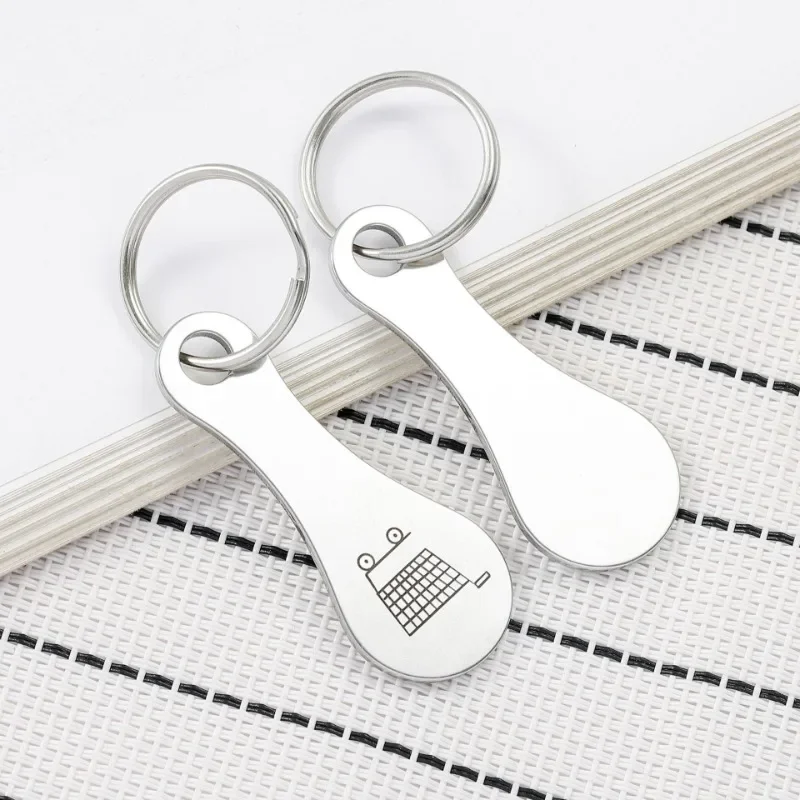 Multipurpose Metal Shopping Cart Token Key Ring
