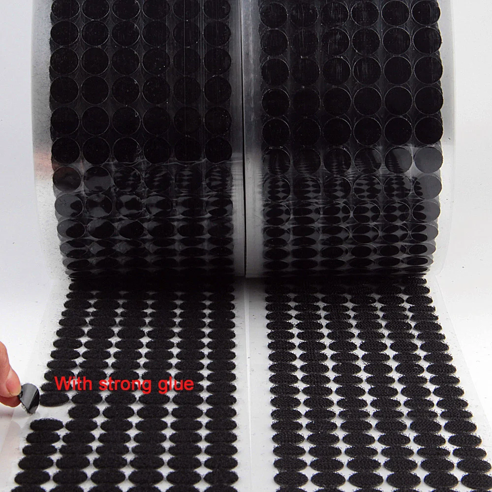 Punti Autoadesivi Con Gancio E Anello 20 Mm - 500 Pezzi, Nastro Biadesivo Per Casa E Ufficio - Foto 5