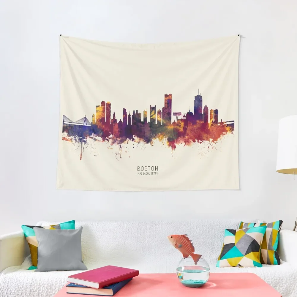 

Boston Massachusetts Skyline Tapestry Aesthetic Room Decor Korean House Decor Decoration Aesthetic Room Decor For Girls Tapestry