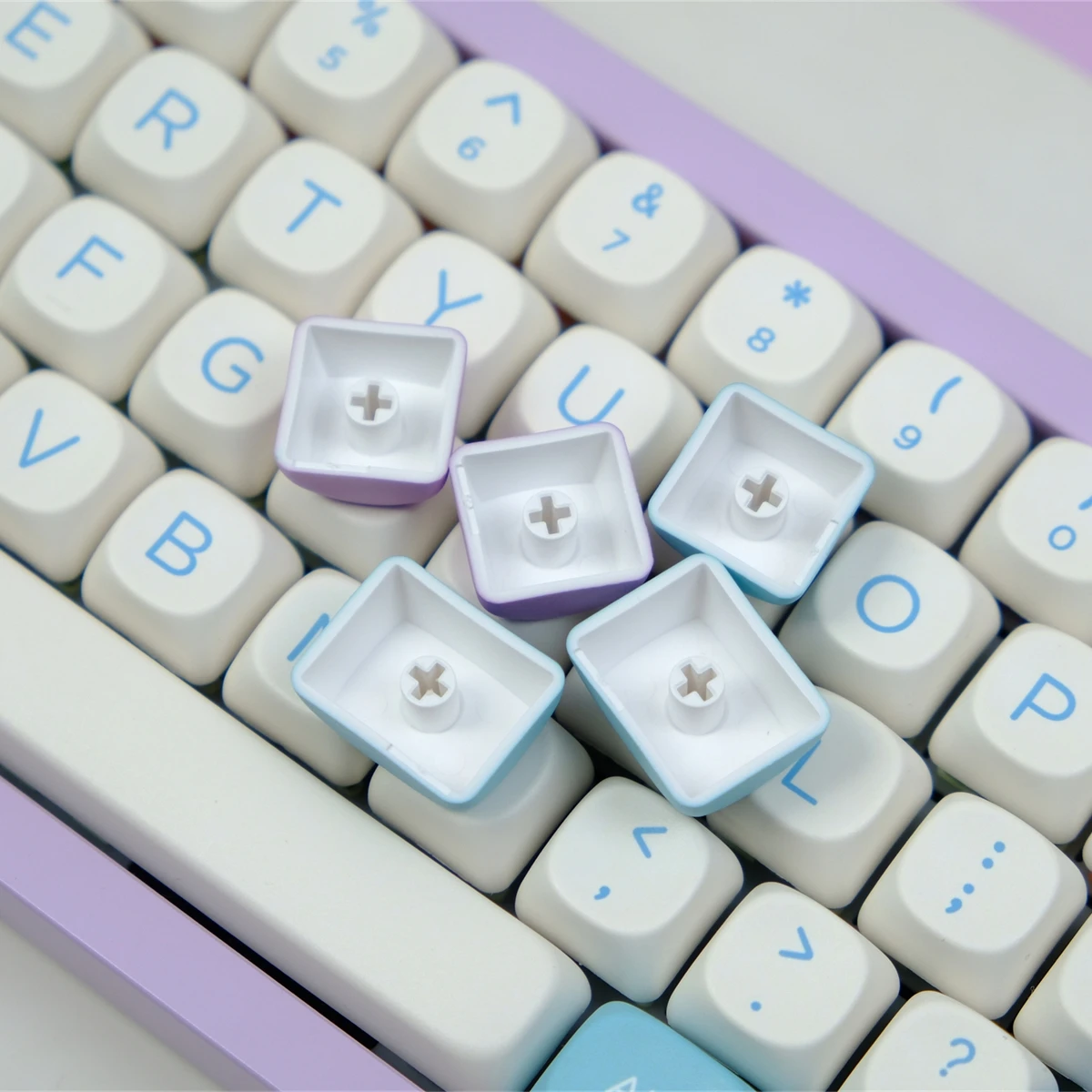 Pbt Fairy Keycaps para Teclado Mecânico Semelhante ao Perfil Xda Dye-sub Keycap Moa para Drunkdeer A75 Faça Você Mesmo Personalizado 125 Chaves - Imagem 2