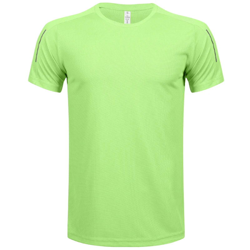 Running Tshirts Training Fitness Men Workout Quick Dry Short Sleeve Causal Sports Breathable Jerseys Solid Color New Polyester T 3