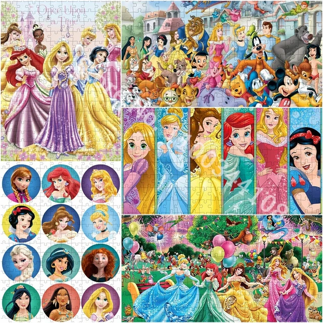 Disney família quebra-cabeça 300/500/1000 pçs personagem dos desenhos  animados quebra-cabeça educativo brinquedos crianças adulto coleção  brinquedos criativos presente - AliExpress