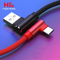 5A 40W Type C USB Cable 90 Degree Elbow Fast Charge Cable For Huawei mate Xiaomi Redmi Poco Data Wire Mobile Phone Cord PD Cable