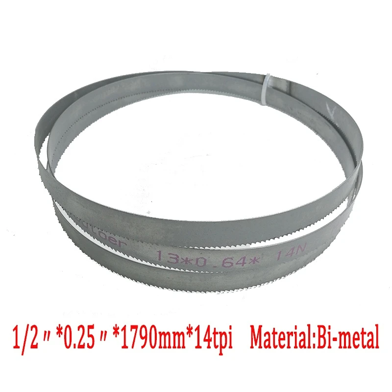 

M42 High Quality Metalworking 70.5"x 1/2" X 0.25" or 1790*13*0.65*14tpi Bi-Metal M42 Metal Band Saw Blade for European Band Saw