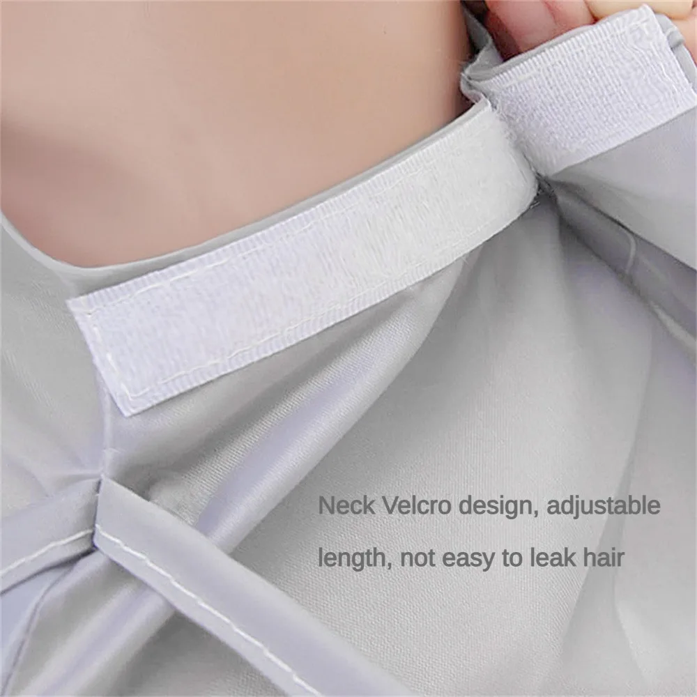 Description Picture 5 of item1~8PCS Adult Medium Size Haircut Cloak Cloth Hair Dye Three-Dimensional Breathable Household Haircut Cloak Foldable Haircut Tool