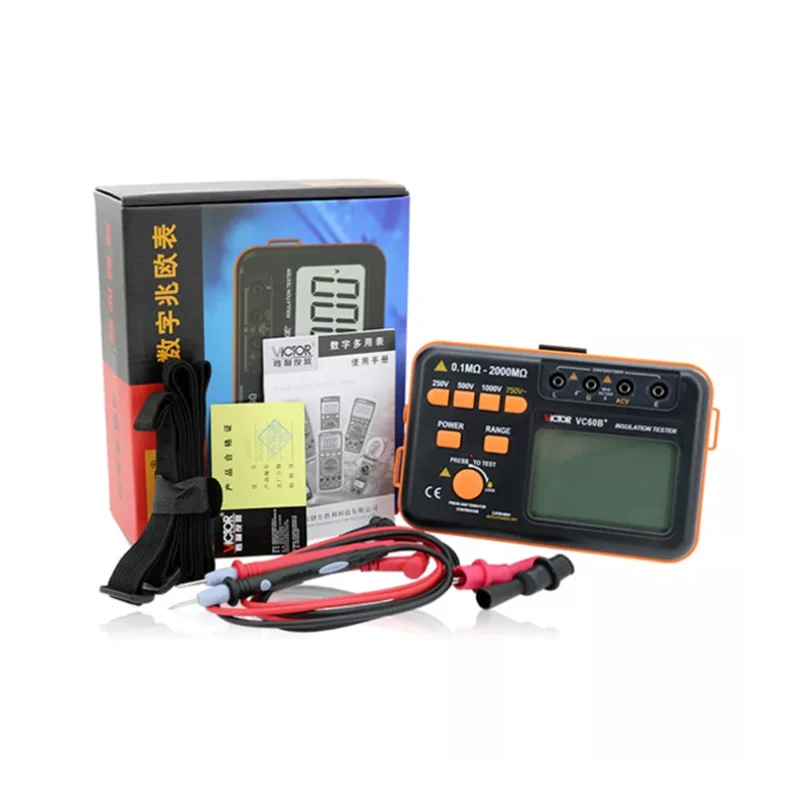 Resistance tester Insulation Resistance Tester VC60B+ Digital Insulation Tester MegOhm Meter
