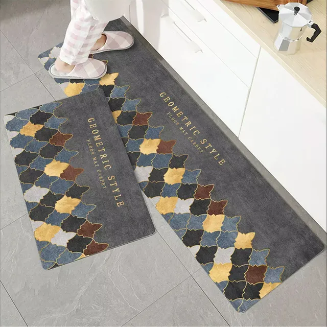 Tappetino da cucina Tappeto da pavimento Moda semplice stile nordico Porta a striscia lunga Decorazioni per la casa moderne 6
