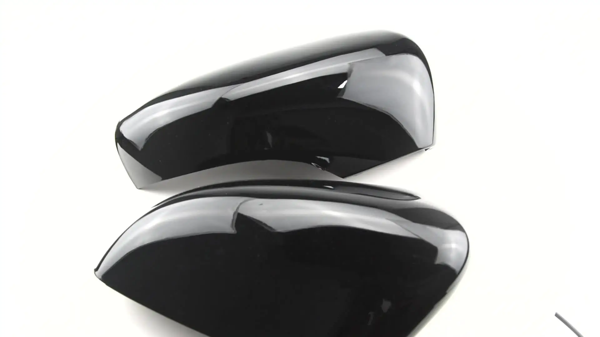 Глянцевая черная крышка зеркала заднего вида на боковую дверь автомобиля для