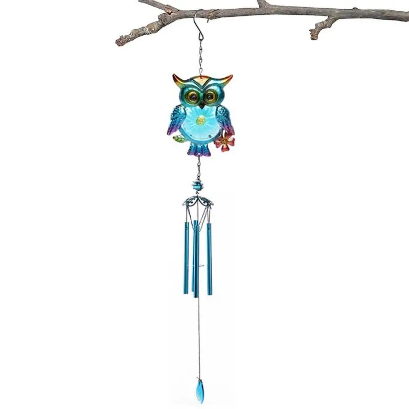 DONGDA Carillon éolien En Bambou, 6 Tubes En Bois Pour Extérieur Et