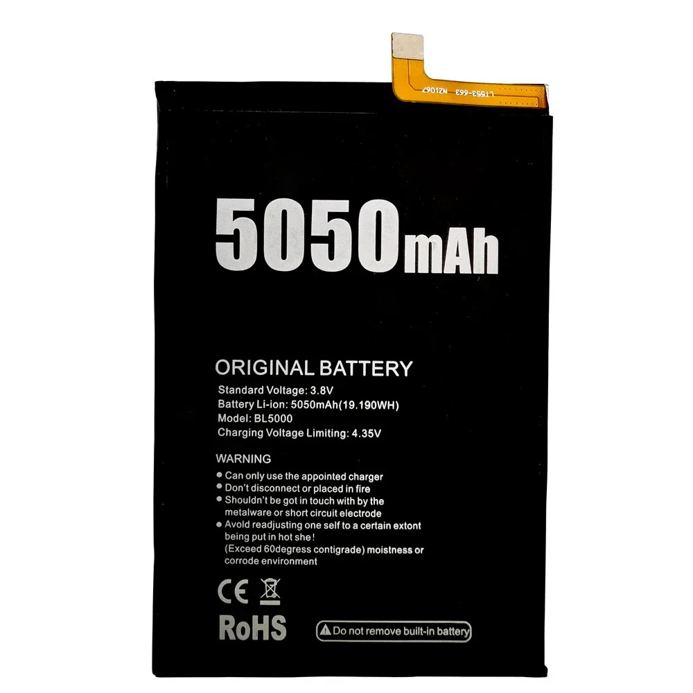 100% Original BL5000 5050mAh In Stock NEW Battery For DOOGEE BL5000 Mobile Phone High Quality Batteries + Free Tools