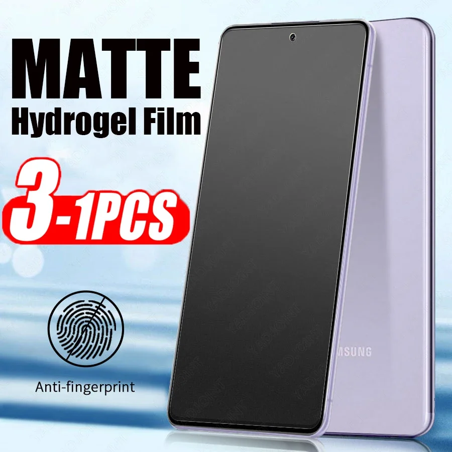 

3-1Pcs Matte Hydrogel Film For Samsung Galaxy S24 S23 S20 S21 S22 Plus Ultra FE Note 20 10 Plus A55 A54 A53 A51 Screen Protector