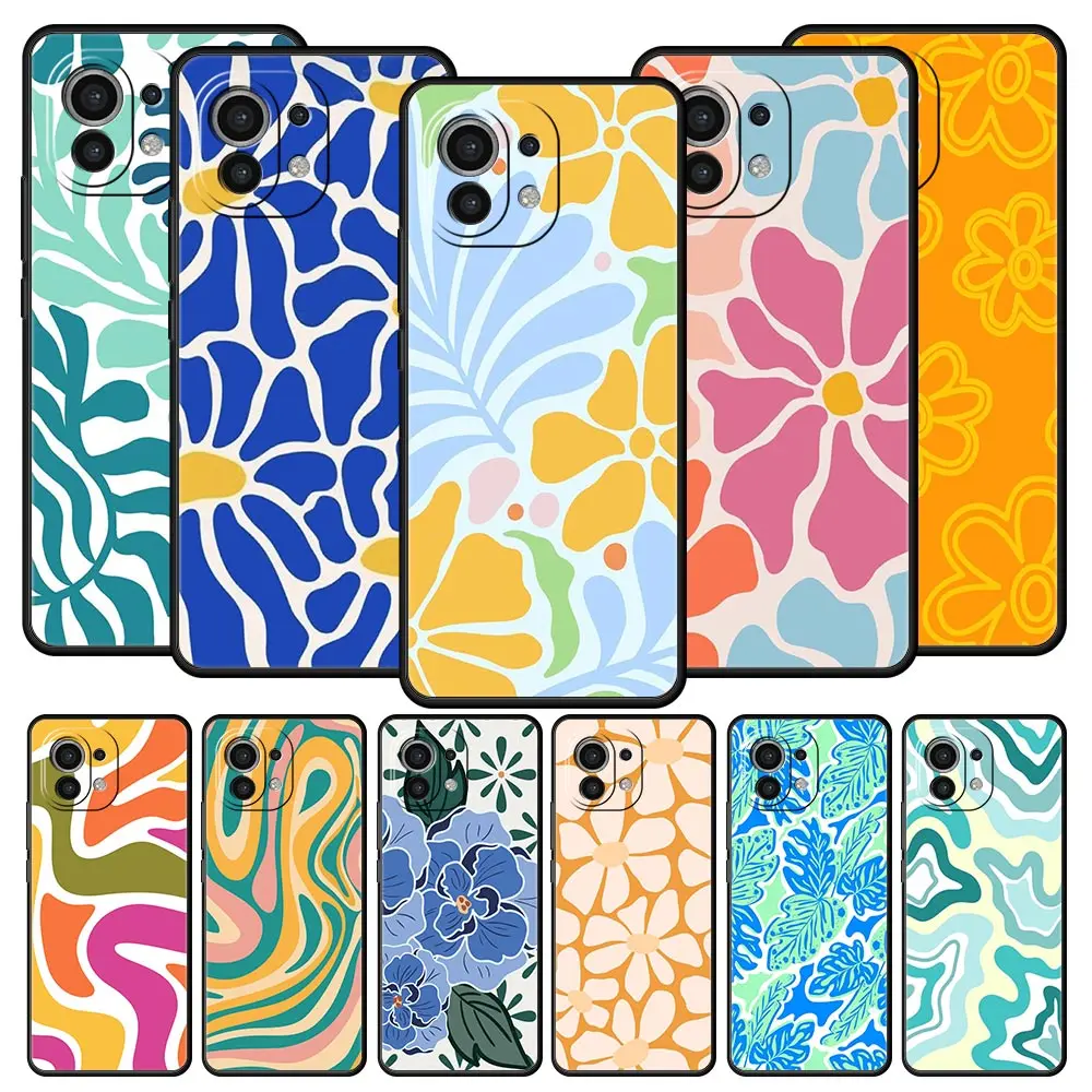 Abstract Flower Market Soft TPU Phone Case Cover