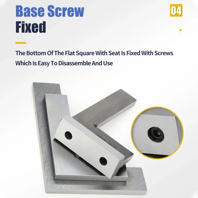 Woodworking Rulers Try Square Flat Edge Square Ruler 90 Degree Woodworking Tools Metal Right Angle Ruler Measurement Tools carpenter 50x40 75x50mm