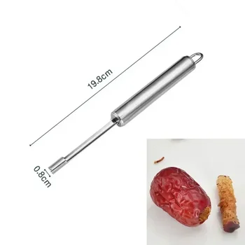 เครื่องคว้านแกนเมล็ดผลไม้เครื่องคว้านแกนลูกแพร์ Apple วันที่สีแดงมีดหั่นผักผลไม้ของใช้ในครัว 9