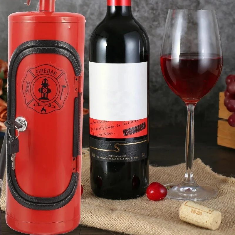 Creative Portable Fire Extinguisher Shape Container Whisky Beer Wine Beverage Liquor Storage Dispenser Beer Water Barrels Gifts