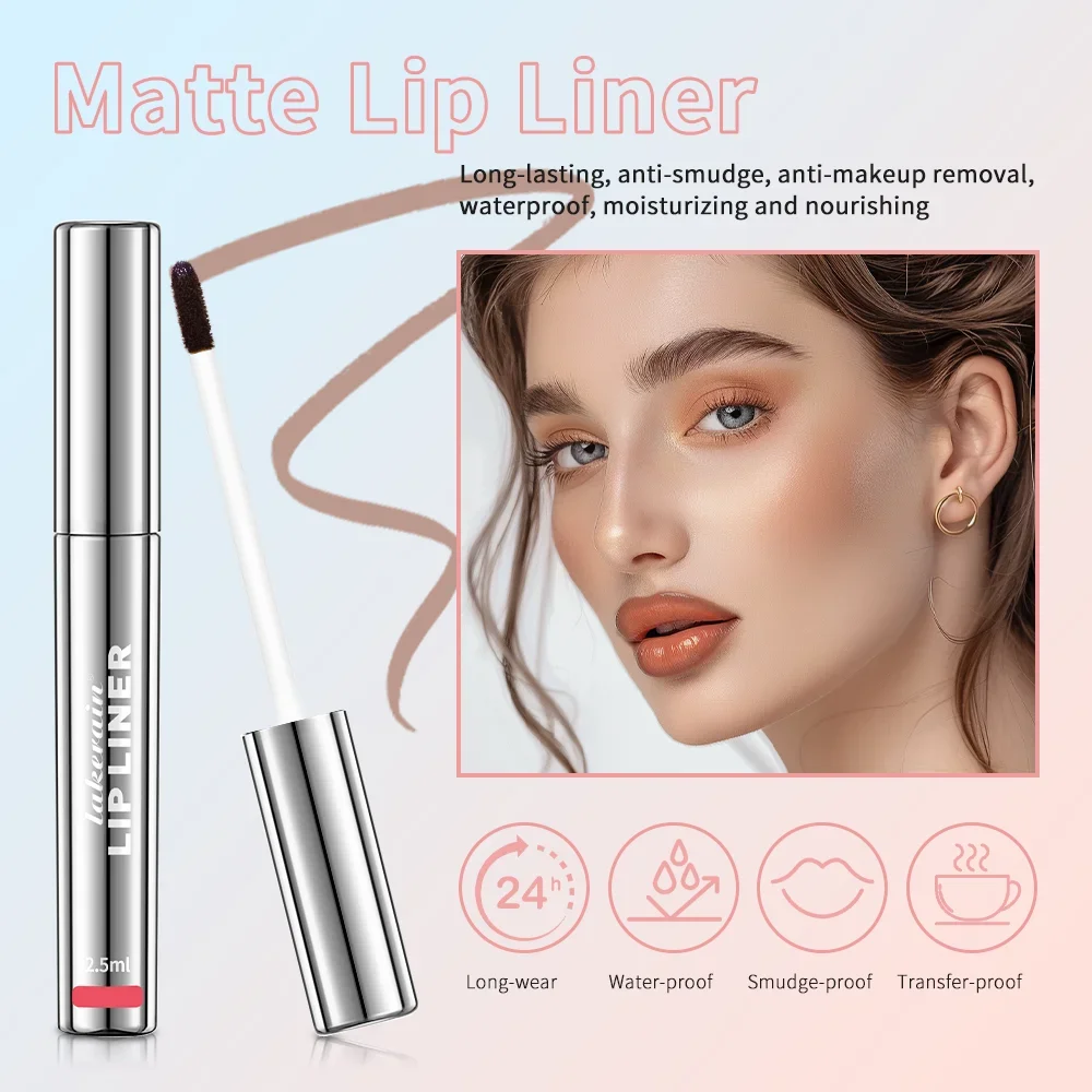 Waterproof Long Lastin Peel Off Lip Liner Matte Lip Ink Tattoo g Velvet Lip Tint Sexy Red Waterproof Long Lasting 4