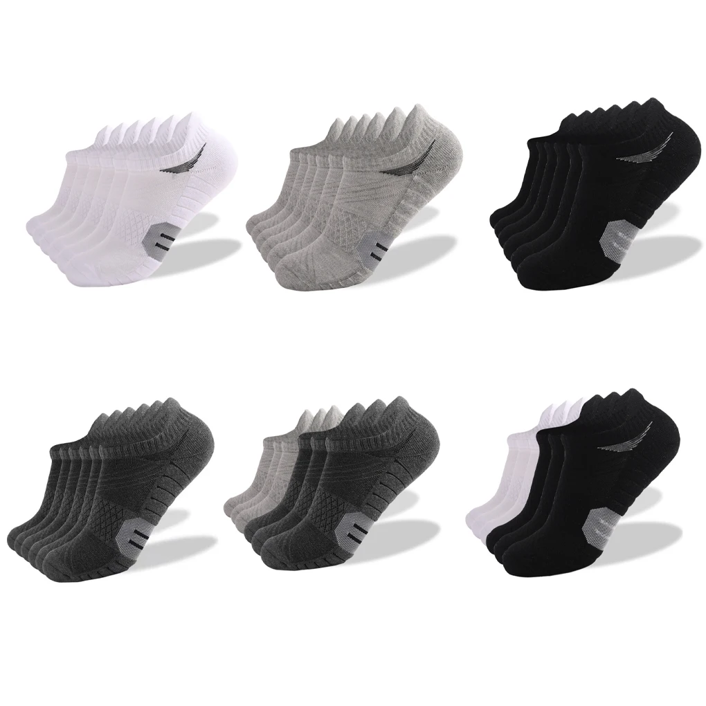 

6 Pairs Sports Socks Foot Protector Sneakers Walking Running Comfortable